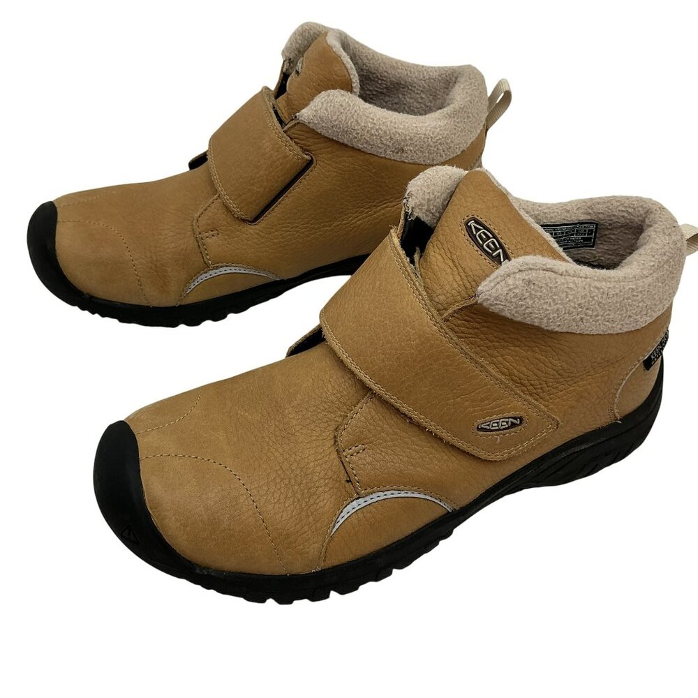 KEEN Kootenay lll Mid Waterproof Leather Hiking Boots Youth 5 Tan